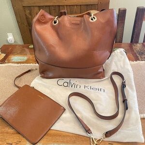 Calvin Klein brown tote bag